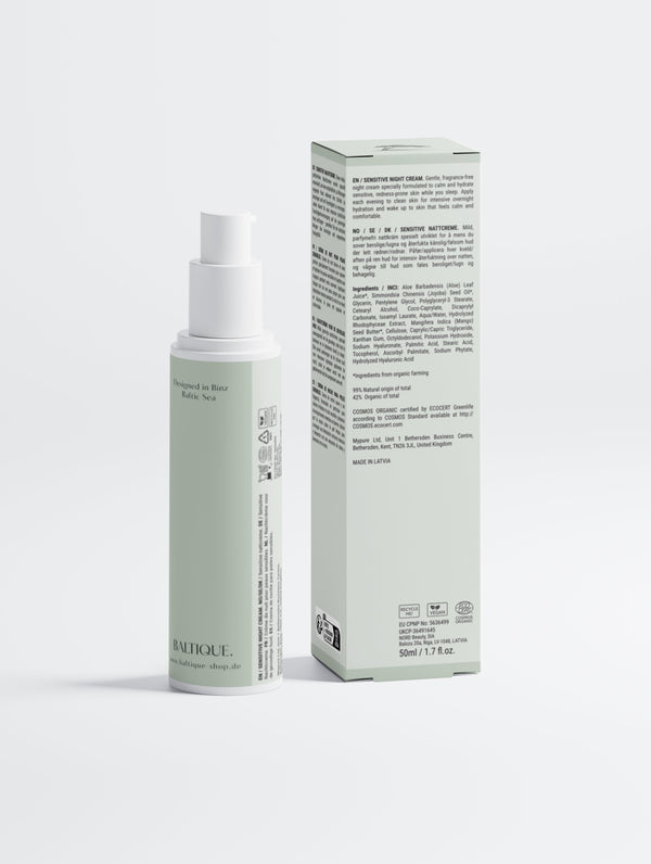 Sensitive Skin Overnight Cream, Fragrance-Free