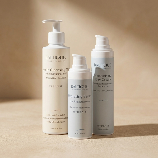 BALTIQUE Hydrate Starter Routine - Gentle Cleansing Milk, Hydrating Serum und Moisturising Day Cream