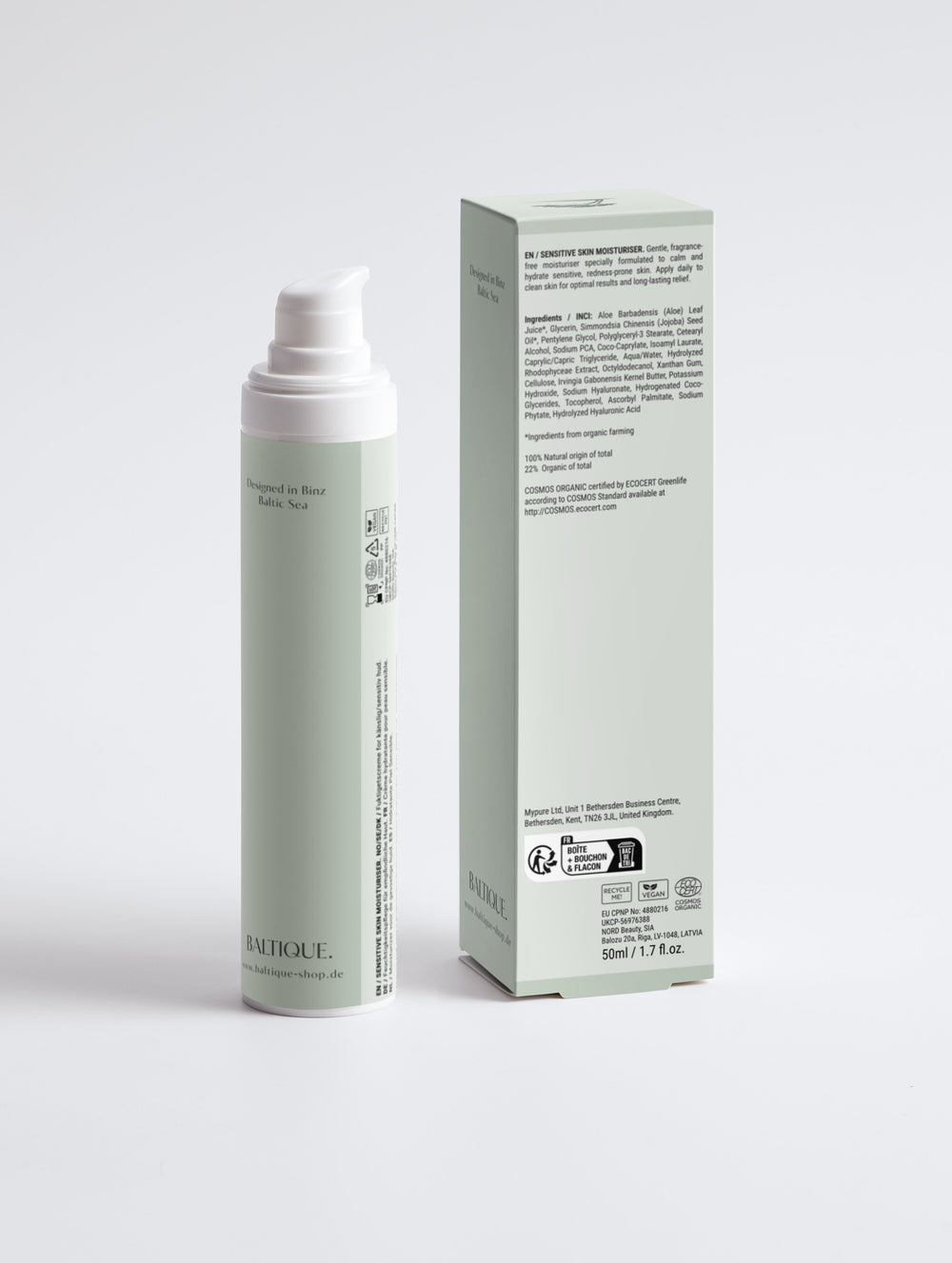 Sensitive Skin Moisturiser, Fragrance Free